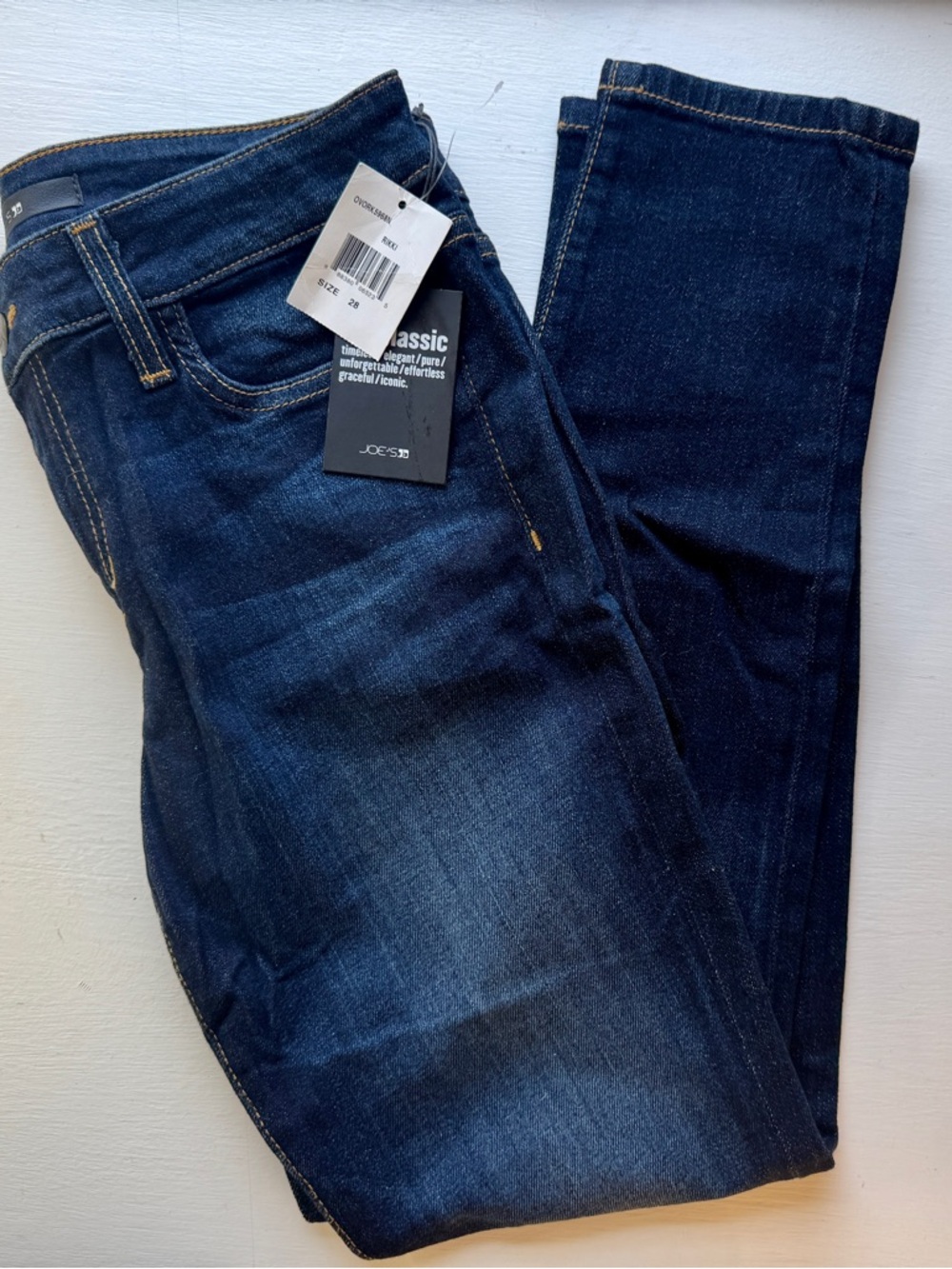 Joe's Jeans Rikki Skinny Ankle
Dark Blue Women's Size 28 Denim
Stretch NEW